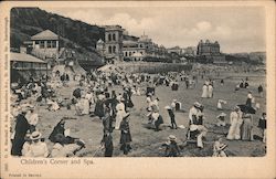 Children's corner and spa. Scarborough, North Yorkshire England Postcard Postcard Postcard