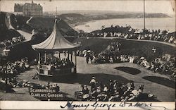 View of Clarence Gardens Scarborough, England Yorkshire Postcard Postcard Postcard