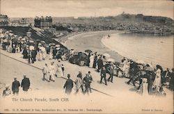 The Church Parade, South Cliff Scarborough, North Yorkshire England Postcard Postcard Postcard