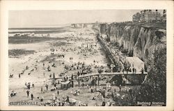 View of Bathing Station Cliftonville, England Kent Postcard Postcard Postcard
