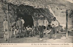 El Rey de los Indios de Talamanca y su Familia Costa Rica Central America Paynter Bros Postcard Postcard Postcard