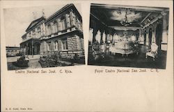 National Theatre and View of Foyer Postcard