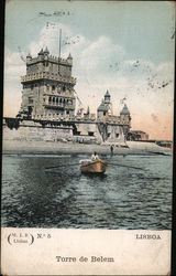 Torre de Belem Lisbon, Portugal Postcard Postcard Postcard