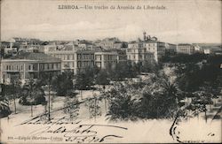 Um Trecho da Avenida da Liberdade Postcard