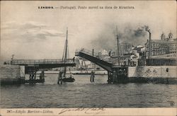 Ponte Movel Na Doca de Alcantara Postcard