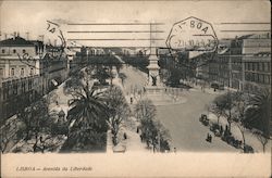 Lisboa - Avenida da Liberdade Postcard