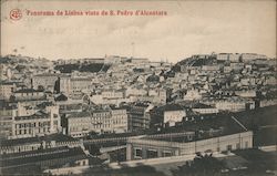 Panoramic photograph of Lisbon taken from a church Portugal Postcard Postcard Postcard