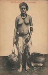 Nude, Indigenous Female New Caledonia South Pacific Postcard Postcard Postcard