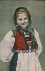 A young Lady Postcard