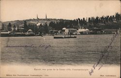 View of the Golden Horn taken from Eyüp Postcard