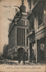 Salonica - Fire of 18-20 August 1917; The only saved building Thessaloniki, Greece Greece, Turkey, Balkan States Postcard Postca Postcard