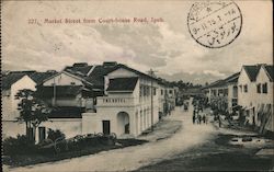 Market Street from Court-house Road, Ipoh Postcard