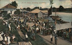 Malay wedding procession Postcard