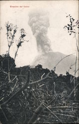 Eruption of Izalco El Salvador Central America Postcard Postcard Postcard