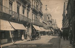 Calle 25 Mayo - Hotel Central Postcard