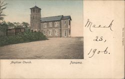 Anglican Church, Panama Postcard
