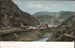 General View of Town and Mantaro River Postcard