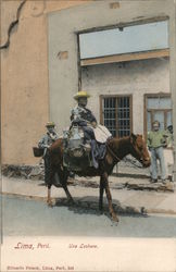 Lima Peru, Una Lechera Postcard