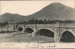 Puenta de Balta Lima, Peru Postcard Postcard Postcard