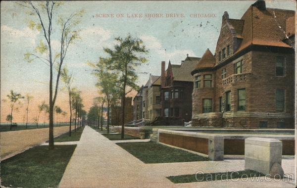 Scene on Lake Shore Drive Chicago Illinois