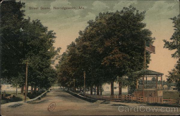 Street Scene Norridgewock Maine