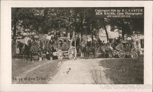 Stage Coaches Transport Visitors to the Cave Mammoth Cave National Park Kentucky