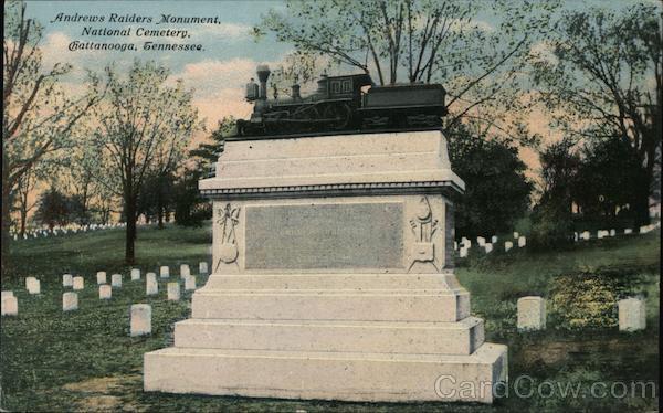 Andrews Raiders Monument National Cemetary Chattanooga Tennessee