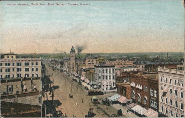 Kansas Avenue, North from Roof Garden Topeka