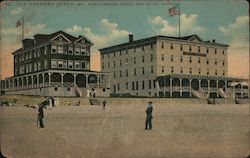 New Linwood Hotel and Hotel Velper Old Orchard Beach, ME Postcard Postcard Postcard