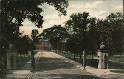 Entrance to Waterville Arsenal Postcard