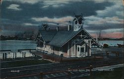 Bath House, Sailor's Smog Harbor Postcard