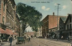 Court Street Auburn, ME Postcard Postcard Postcard