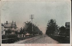 East Main Street, Looking East Postcard