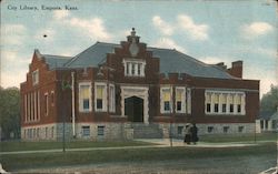 City Library Emporia, KS Postcard Postcard Postcard