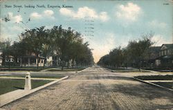 State Street, Looking North Emporia, KS Postcard Postcard Postcard