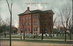 Central School Fort Scott, KS Postcard Postcard Postcard