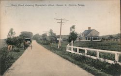 State Road Showing Brewster's Oldest House Postcard