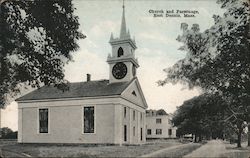 Church and Parsonage Postcard