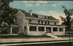 Sigma Alpha Epsilon House Postcard