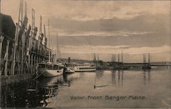 Water Front Bangor, ME Postcard Postcard Postcard