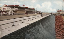 Sea Wall and Drive Postcard