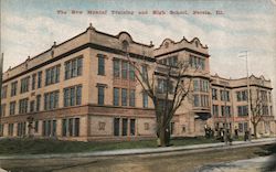 The New Manual Training and High School Peoria, IL Postcard Postcard Postcard