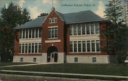 Jefferson School Pekin, IL Postcard Postcard Postcard