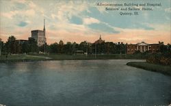 Administration Building and Hospital, Soldiers' and Sailors' Home Postcard
