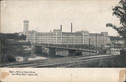 Elgin National Watch Works and Third Rail Illinois Postcard Postcard Postcard