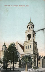 First M. E. Church Redlands, Cal. Postcard