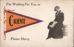 I'm Waiting For You in Caliente Please Hurry Postcard