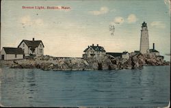 Boston Light Postcard