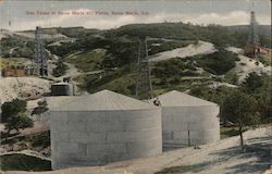 Gas Tanks in Santa Maria Oil Field Postcard