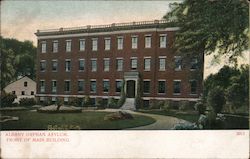 Albany Orphan Asylum, Front of Main Building Postcard